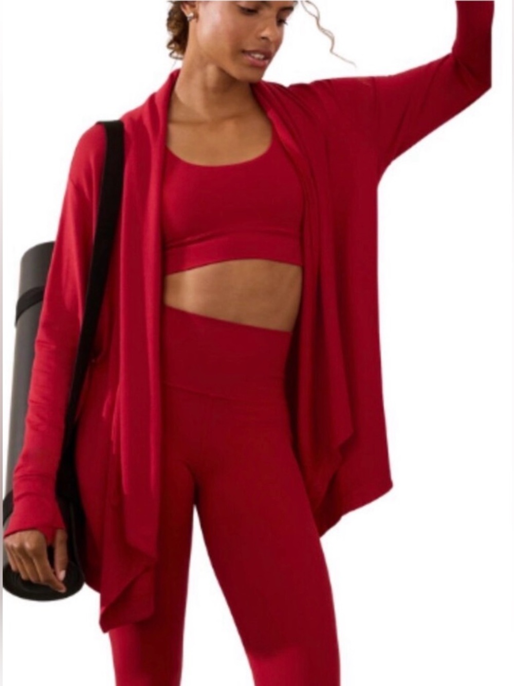 Athleta Cardinal Red Pranayama Restore Wrap